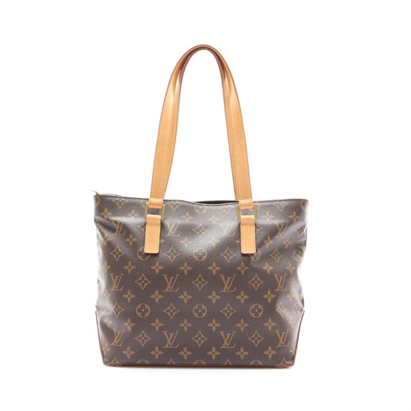 棕色 原花帆布 Cabas Piano 肩背包【LOUIS VUITTON LV 路易威登】 M51148