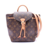棕色 原花帆布 Montsouris BB 後背包【LOUIS VUITTON LV 路易威登】 M45502