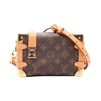 棕色 原花 帆布 Side Trunk PM 肩背包【LOUIS VUITTON LV 路易威登】 M46815