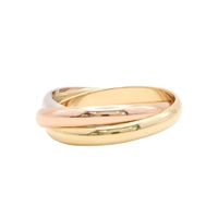 Trinity 三環戒指 18K 三色三金 64【Cartier 卡地亞】