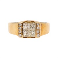 18K黃金 鑽石 戒指【JEWELRY 無品牌珠寶】