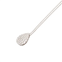 PT900/PT850柏金 水滴鑽石 項鍊【JEWELRY 無品牌珠寶】 Diamond 4.6g