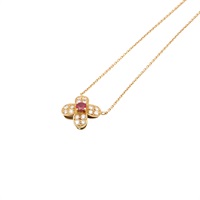 18K 黃金 紅寶石 項鍊【JEWELRY 無品牌珠寶】 Ruby 4.2g