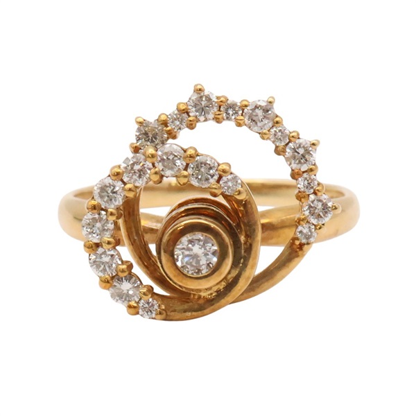 18K黃金 鑽石 戒指【JEWELRY 無品牌珠寶】