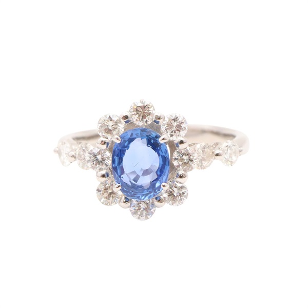 PT900鉑金 藍寶石 戒指【JEWELRY 無品牌珠寶】