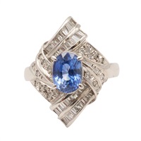 PT900鉑金 藍寶石 戒指【JEWELRY 無品牌珠寶】 Sapphire 9.7g