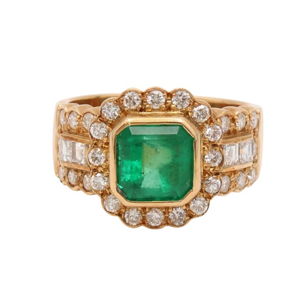 18K黃金 祖母綠 戒指【JEWELRY 無品牌珠寶】 Emerald 8.3g