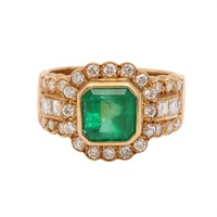 18K黃金 祖母綠 戒指【JEWELRY 無品牌珠寶】 Emerald 8.3g