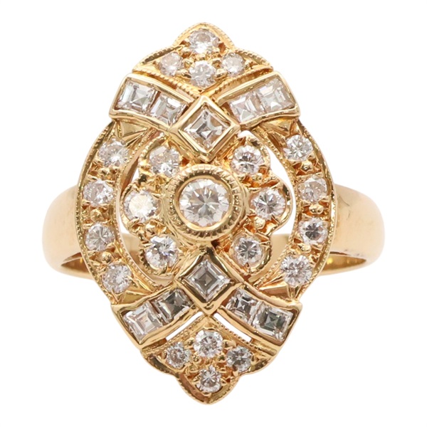 18K黃金 鑽石 戒指【JEWELRY 無品牌珠寶】 Diamond 4.9g