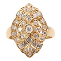 18K黃金 鑽石 戒指【JEWELRY 無品牌珠寶】 Diamond 4.9g