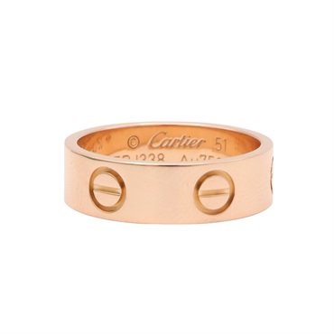 Love 戒指 18K玫瑰金 51【Cartier 卡地亞】 B4084800