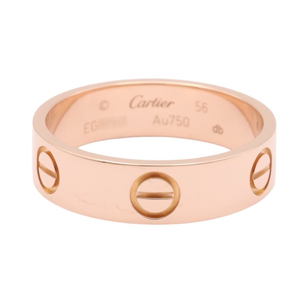 Love 戒指 18K玫瑰金 56【Cartier 卡地亞】 B4084800