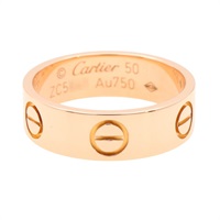 18K玫瑰金 Love 戒指【Cartier 卡地亞】 B4084800