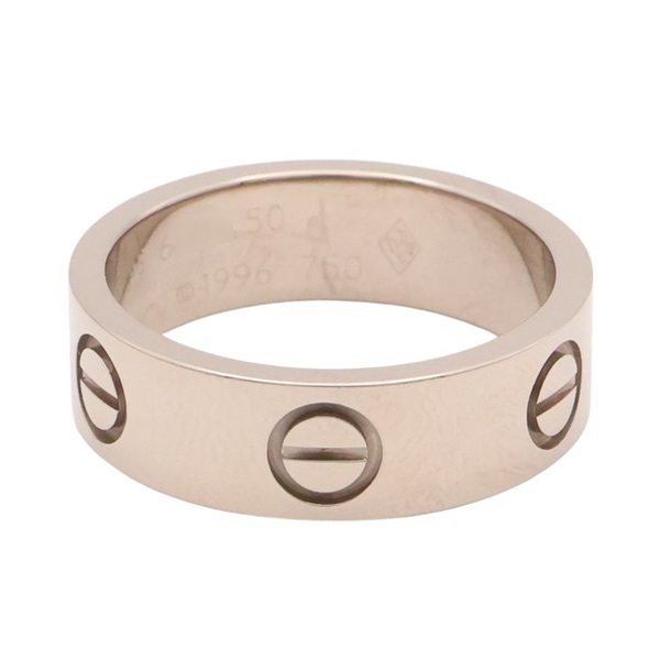 Love 戒指 18K白金 50【Cartier 卡地亞】 B4084700