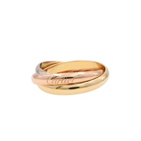 Trinity 三環 戒指 18K 三色三金 59【Cartier 卡地亞】 B4234200