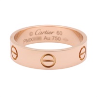 Love 戒指 18K玫瑰金 60【Cartier 卡地亞】