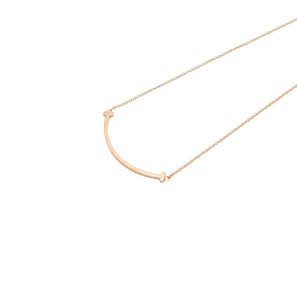 T Smile Small 項鍊 18K玫瑰金【Tiffany ＆ Co 蒂芬妮】
