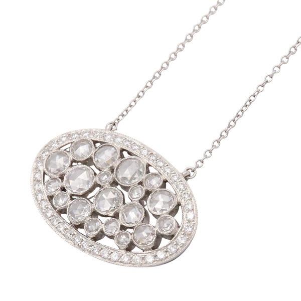 Cobblestone 項鏈 PT950柏金 鑽石【Tiffany & Co 蒂芬妮】