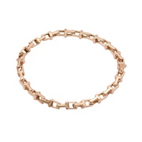 18K玫瑰金 T Narrow Chain 手鍊【Tiffany & Co 蒂芬妮】