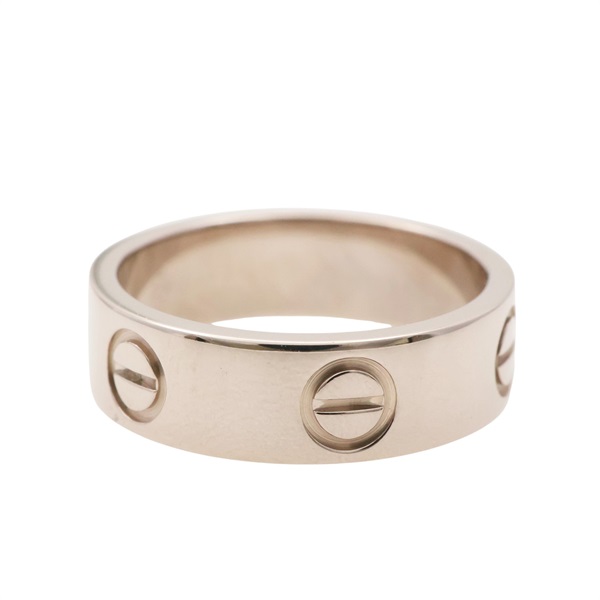 Love 戒指 18K白金 50【Cartier 卡地亞】