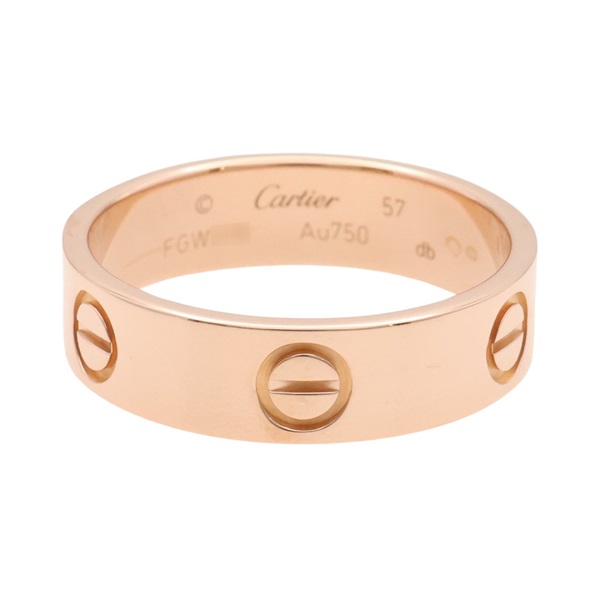 18K玫瑰金 Love 戒指【Cartier 卡地亞】
