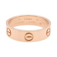 18K玫瑰金 Love 戒指【Cartier 卡地亞】