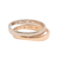 Love Me Band 戒指 18K白金/玫瑰金 55【Cartier 卡地亞】