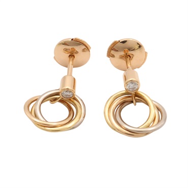 Trinity 耳環 18K 三色三金【Cartier 卡地亞】
