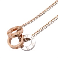 18K白金/玫瑰金 鑽石 Love 項鍊【Cartier 卡地亞】 B7219700