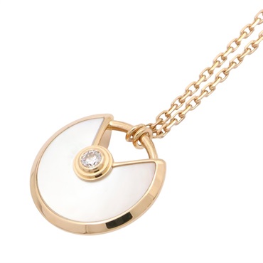 Amulette de Cartier 項鍊 珍珠貝母 18K黃金 鑽石【Cartier 卡地亞】