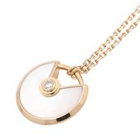 Amulette de Cartier 項鍊 珍珠貝母 18K黃金 鑽石【Cartier 卡地亞】