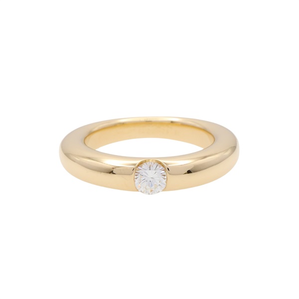 Cartier 卡地亞 Ellipse 戒指 #49 18K黃金 鑽石
