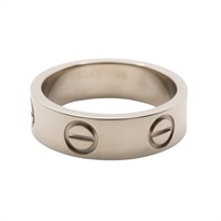 Cartier 卡地亞 Love 戒指 #48 18K白金