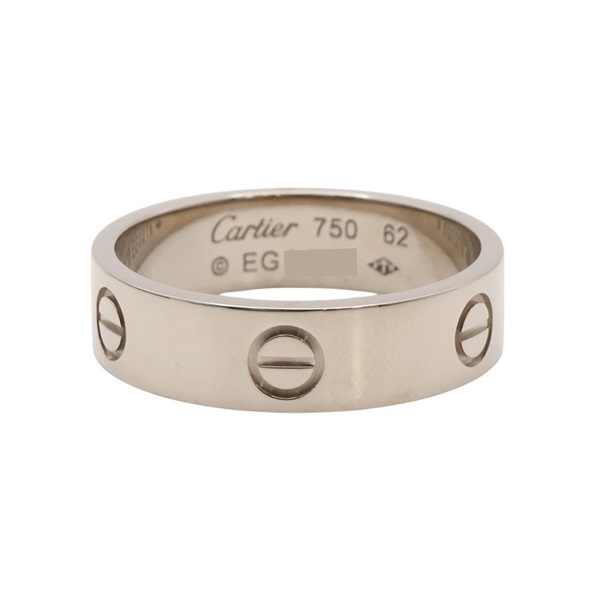Love 戒指 #62 18K白金【Cartier 卡地亞】 B4084700