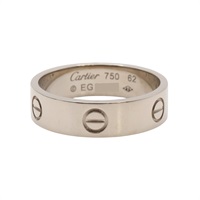 Love 戒指 #62 18K白金【Cartier 卡地亞】 B4084700