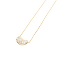 Tiffany & Co 蒂芬妮 Elsa Peretti 相思豆 項鍊 18K黃金 鑽石