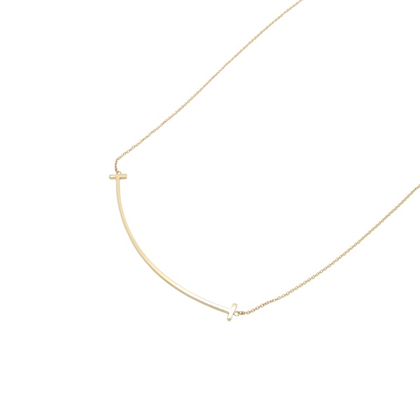 TIFFANY＆CO 蒂芬妮 T Smile Large 項鍊 18K黃金