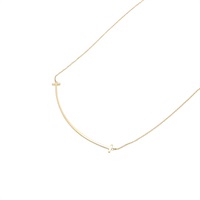 TIFFANY＆CO 蒂芬妮 T Smile Large 項鍊 18K黃金