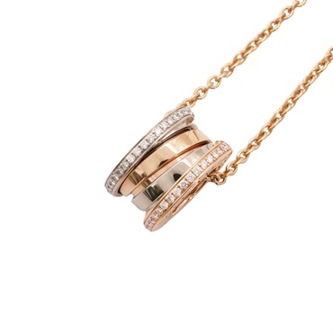 B.zero1 項鍊 18K玫瑰金白金 鑽石【BVLGARI 寶格麗】