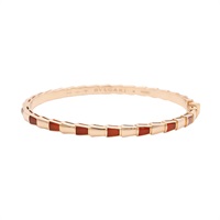 Serpenti Viper 手環 18K玫瑰金 紅玉髓【BVLGARI 寶格麗】