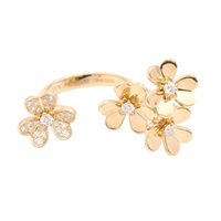 Van Cleef & Arpels 梵克雅寶 Frivole Between The Finger 戒指 18K黃金 鑽石 VCARP3W500