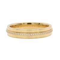 Tiffany & Co 蒂芬妮 T Narrow 戒指 18K黃金 鑽石