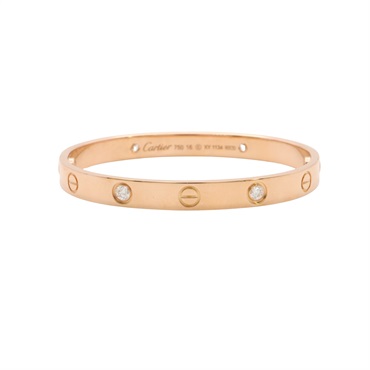 Cartier 卡地亞 LOVE系列 4鑽 手環 18K玫瑰金 B6069916