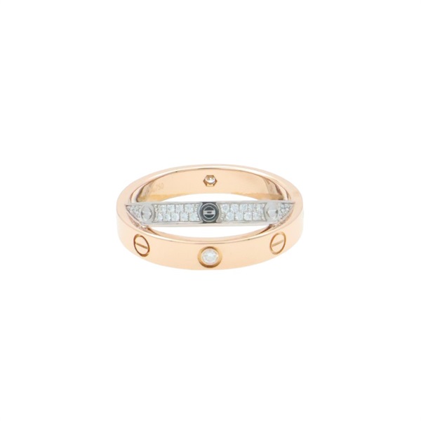 Love 戒指 18K白金 玫瑰金 鑽石 52【Cartier 卡地亞】 B4094600