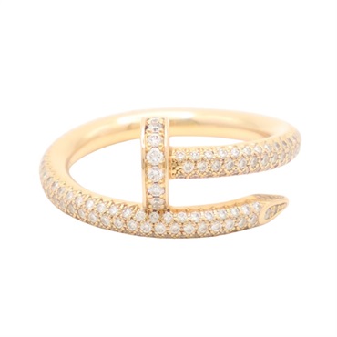 Cartier 卡地亞 Juste Un Clou 戒指 51 18K玫瑰金 鑽石 N4748600