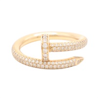 Cartier 卡地亞 Juste Un Clou 戒指 51 18K玫瑰金 鑽石 N4748600