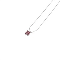 紅寶石 鑽石 項鍊 18K白金【JEWELRY 無品牌珠寶】 Ruby 1.76g