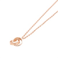 Cartier 卡地亞 Baby Love 項鍊 18K玫瑰金 鑽石 B7013900