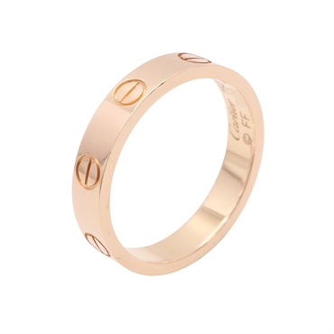 Cartier 卡地亞 Mini Love 戒指 18K玫瑰金 B4085200