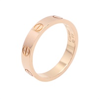 Cartier 卡地亞 Mini Love 戒指 18K玫瑰金 B4085200